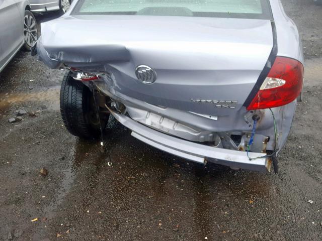 2G4WD532551295127 - 2005 BUICK LACROSSE C SILVER photo 9