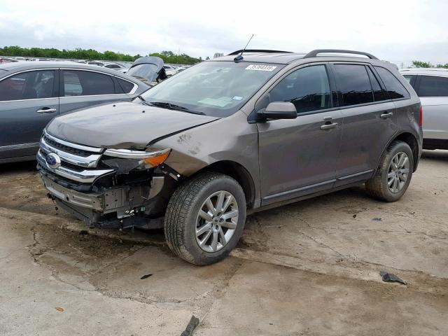 2FMDK3JC4EBB38051 - 2014 FORD EDGE SEL GRAY photo 2