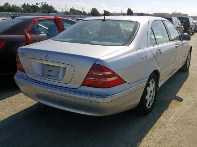 WDBNG70J1YA063339 - 2000 MERCEDES-BENZ S 430 SILVER photo 4