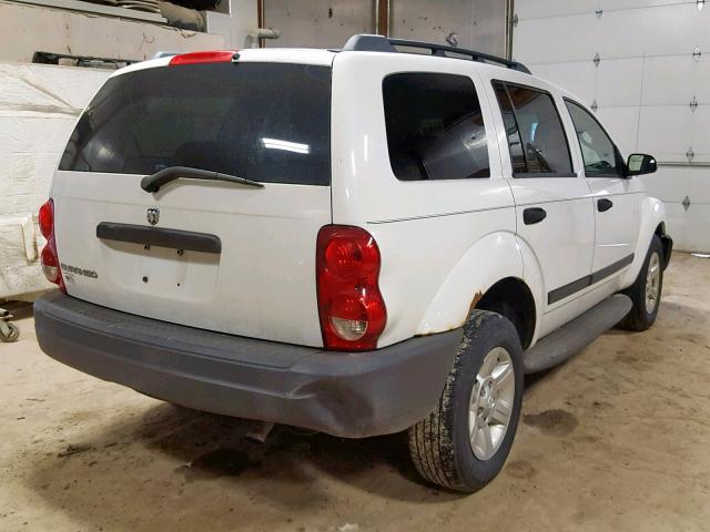 1D4HB38NX5F581027 - 2005 DODGE DURANGO ST WHITE photo 4