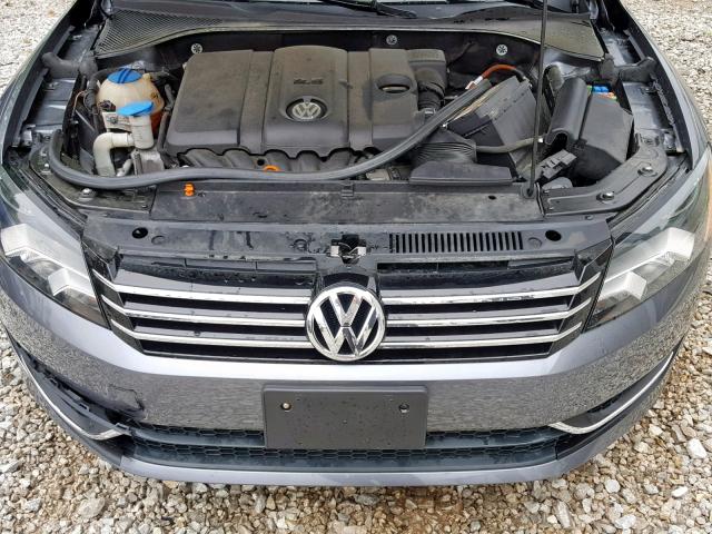 1VWAP7A30CC089165 - 2012 VOLKSWAGEN PASSAT S GRAY photo 7