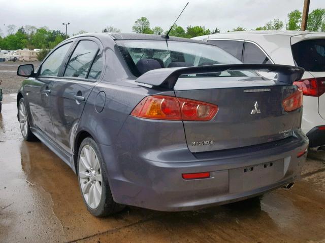 JA3AU86U98U028108 - 2008 MITSUBISHI LANCER GTS GRAY photo 3