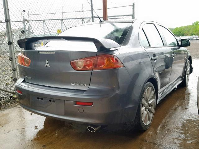 JA3AU86U98U028108 - 2008 MITSUBISHI LANCER GTS GRAY photo 4