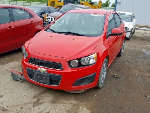 1G1JA5SH4E4197345 - 2014 CHEVROLET SONIC LS 红色 照片 2