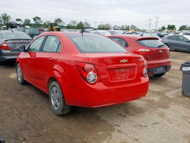1G1JA5SH4E4197345 - 2014 CHEVROLET SONIC LS 红色 照片 3