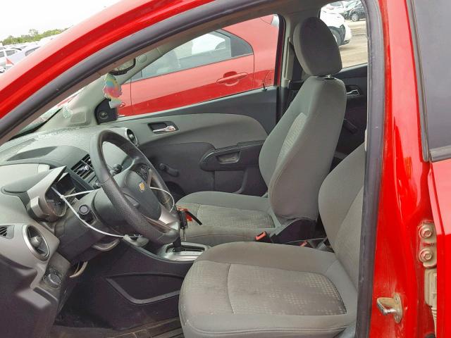 1G1JA5SH4E4197345 - 2014 CHEVROLET SONIC LS 红色 照片 5