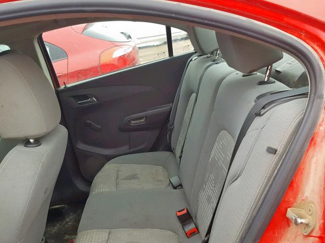 1G1JA5SH4E4197345 - 2014 CHEVROLET SONIC LS 红色 照片 6