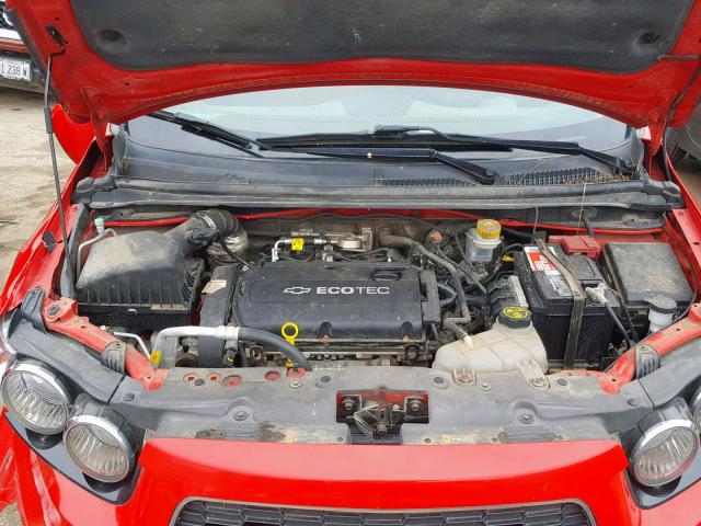 1G1JA5SH4E4197345 - 2014 CHEVROLET SONIC LS 红色 照片 7