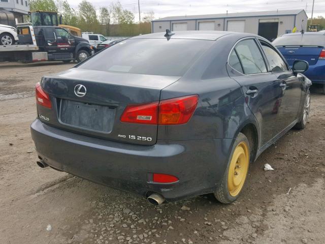 JTHCK262785023901 - 2008 LEXUS IS 250 GRAY photo 4