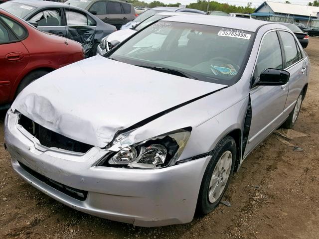 1HGCM56373A083670 - 2003 HONDA ACCORD LX SILVER photo 2