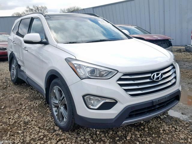 KM8SRDHFXEU045859 - 2014 HYUNDAI SANTA FE G WHITE photo 1