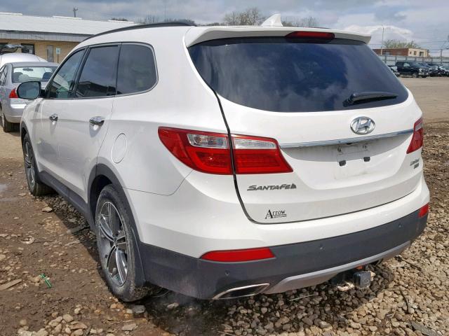 KM8SRDHFXEU045859 - 2014 HYUNDAI SANTA FE G WHITE photo 3