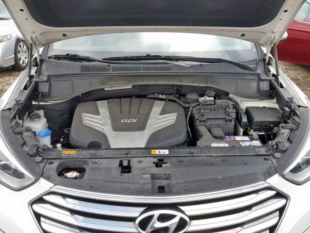 KM8SRDHFXEU045859 - 2014 HYUNDAI SANTA FE G WHITE photo 7