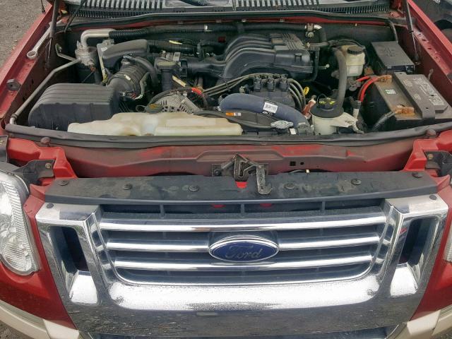 1FMEU74E66UB33108 - 2006 FORD EXPLORER E RED photo 7