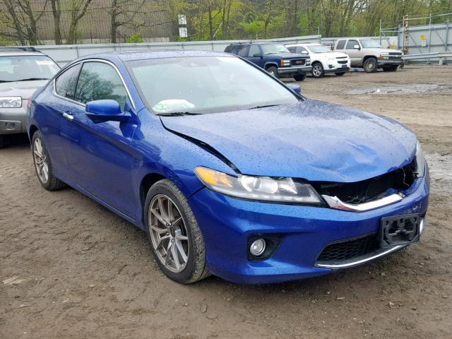 1HGCT2B89DA011065 - 2013 HONDA ACCORD EXL BLUE photo 1