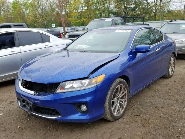 1HGCT2B89DA011065 - 2013 HONDA ACCORD EXL BLUE photo 2