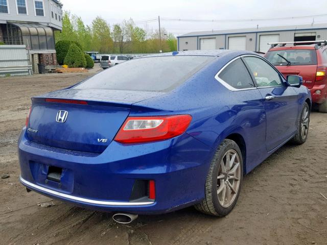 1HGCT2B89DA011065 - 2013 HONDA ACCORD EXL BLUE photo 4