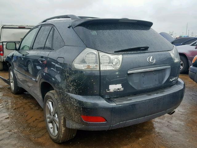 JTJHW31U272017043 - 2007 LEXUS RX 400H CHARCOAL photo 3