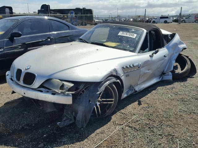 4USCH9343YLG04772 - 2000 BMW Z3 2.3 SILVER photo 2