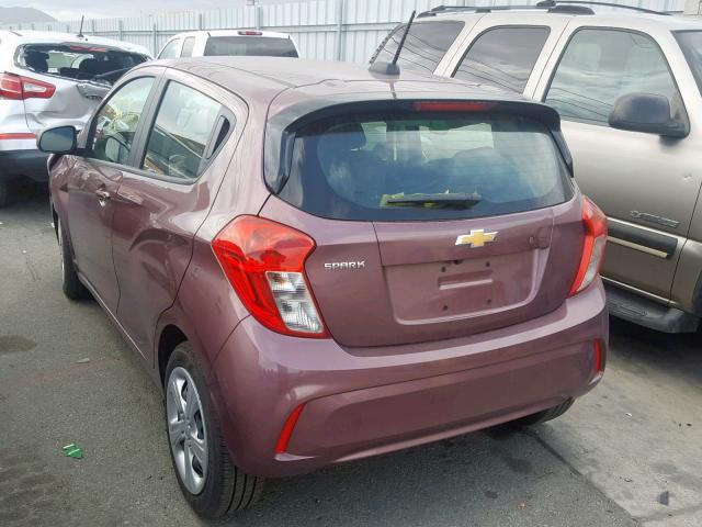 KL8CB6SA2KC719423 - 2019 CHEVROLET SPARK LS PURPLE photo 3