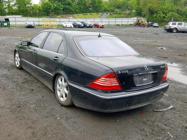 WDBNG84J95A460132 - 2005 MERCEDES-BENZ S 500 4MAT BLACK photo 3