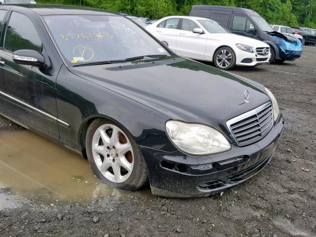 WDBNG84J95A460132 - 2005 MERCEDES-BENZ S 500 4MAT BLACK photo 9