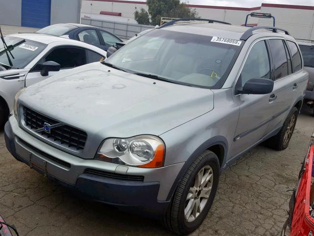 YV1CZ91H141077059 - 2004 VOLVO XC90 T6 SILVER photo 2