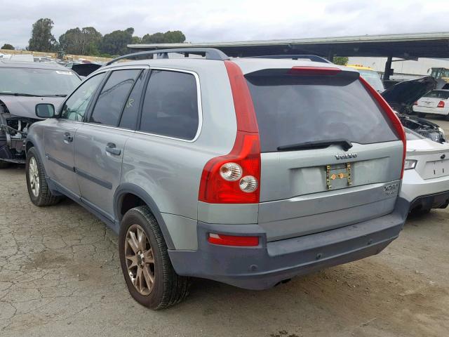 YV1CZ91H141077059 - 2004 VOLVO XC90 T6 SILVER photo 3