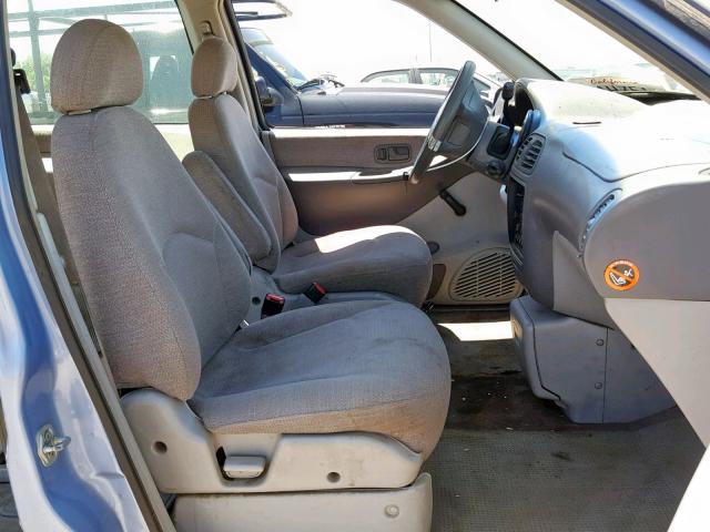 4N2DN1113VD815564 - 1997 NISSAN QUEST XE BLUE photo 5