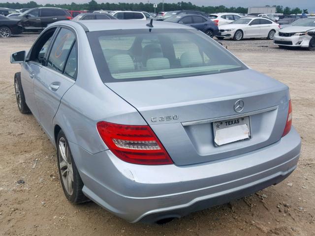 WDDGF4HB5ER305366 - 2014 MERCEDES-BENZ C 250 BLUE photo 3