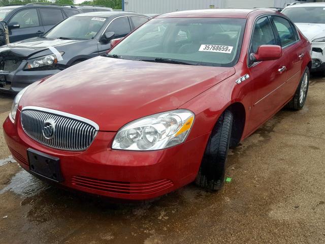 1G4HD57M39U119935 - 2009 BUICK LUCERNE CX RED photo 2