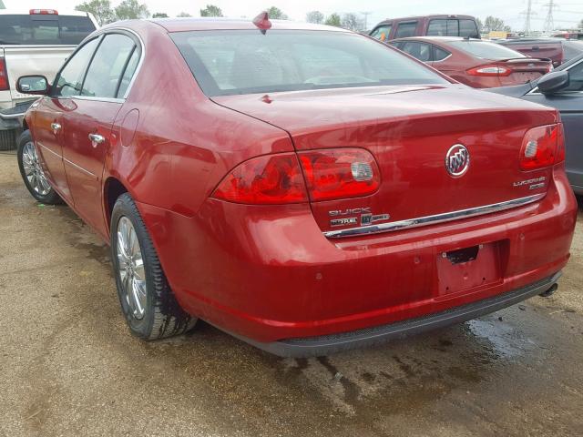 1G4HD57M39U119935 - 2009 BUICK LUCERNE CX RED photo 3