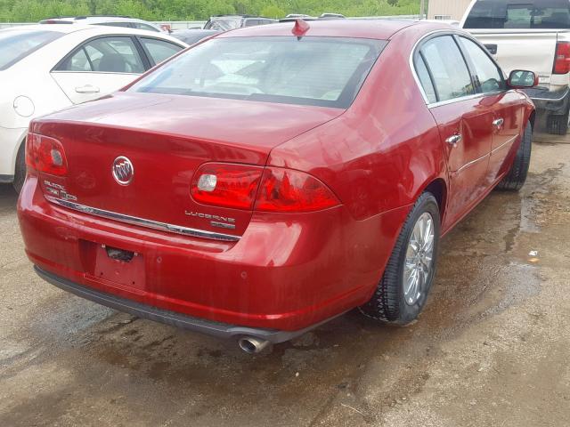 1G4HD57M39U119935 - 2009 BUICK LUCERNE CX RED photo 4