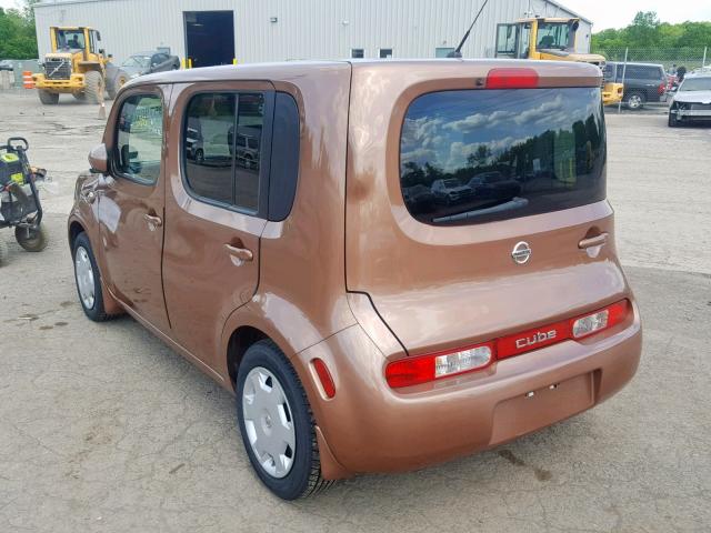 JN8AZ2KR5BT214392 - 2011 NISSAN CUBE BASE ORANGE photo 3