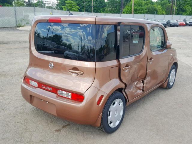 JN8AZ2KR5BT214392 - 2011 NISSAN CUBE BASE ORANGE photo 4