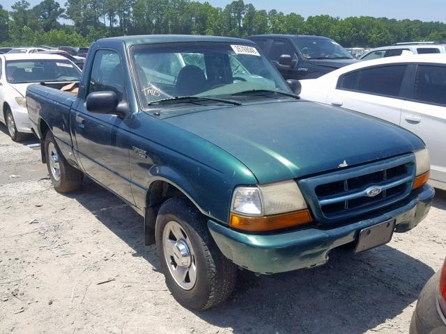 1FTYR10C2YPA60633 - 2000 FORD RANGER GREEN photo 1