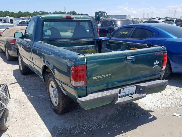 1FTYR10C2YPA60633 - 2000 FORD RANGER GREEN photo 3