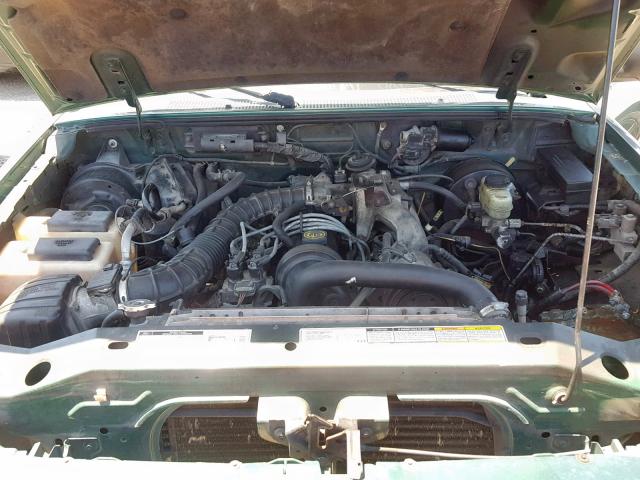 1FTYR10C2YPA60633 - 2000 FORD RANGER GREEN photo 7