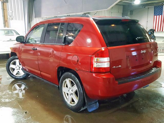 1J8FF47W27D140900 - 2007 JEEP COMPASS MAROON photo 3