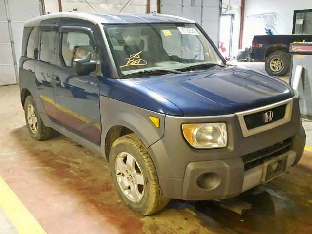 5J6YH28503L036274 - 2003 HONDA ELEMENT EX BLUE photo 1