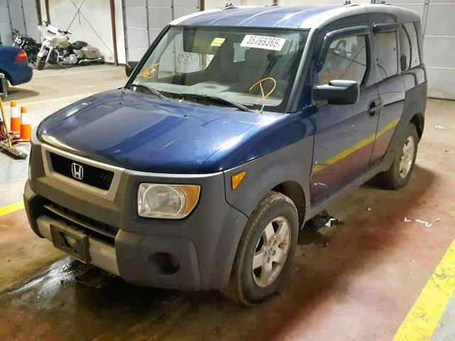 5J6YH28503L036274 - 2003 HONDA ELEMENT EX BLUE photo 2