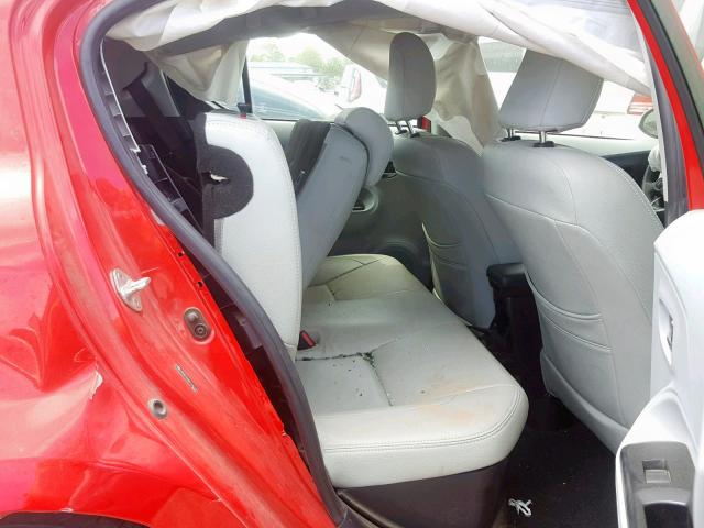 JTDKDTB38D1540170 - 2013 TOYOTA PRIUS C RED photo 6