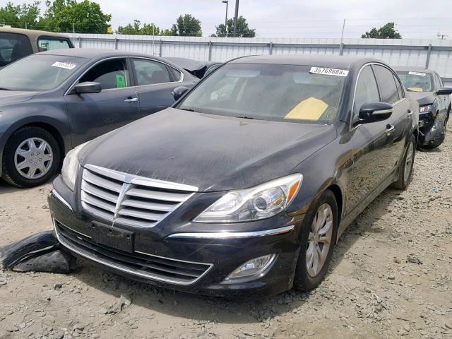 KMHGC4DD7CU207634 - 2012 HYUNDAI GENESIS 3. BLACK photo 2