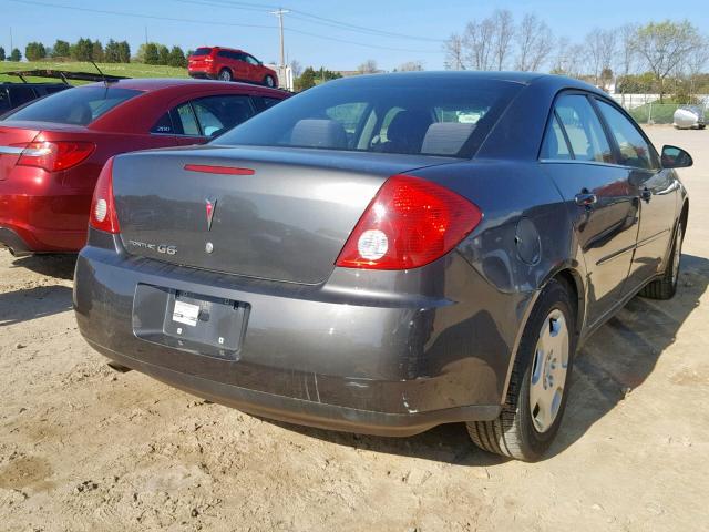 1G2ZF58B674109885 - 2007 PONTIAC G6 VALUE L BLACK photo 4