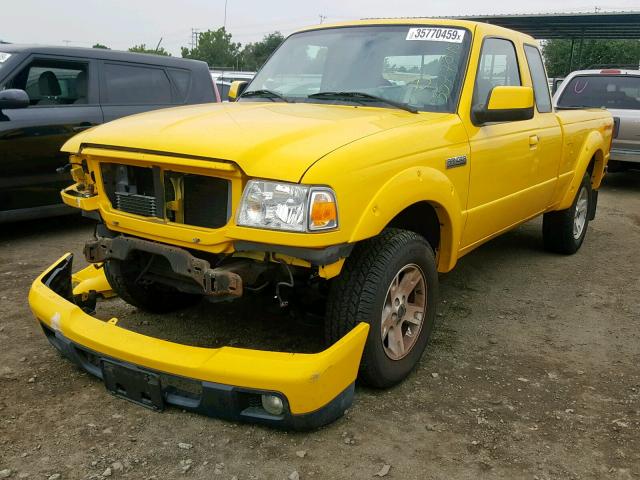 1FTYR14U26PA01002 - 2006 FORD RANGER SUP YELLOW photo 2