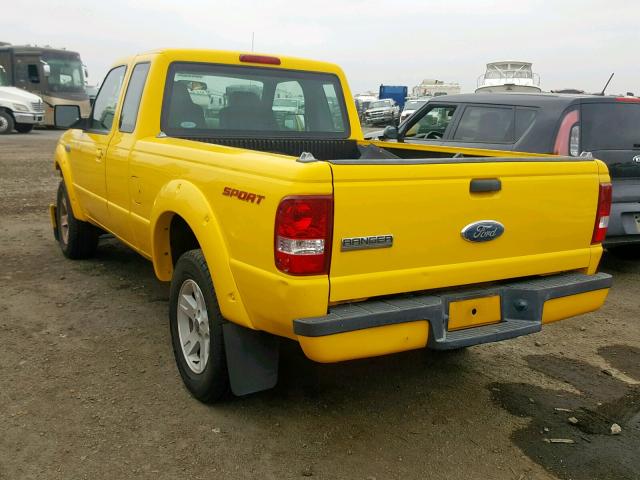 1FTYR14U26PA01002 - 2006 FORD RANGER SUP YELLOW photo 3