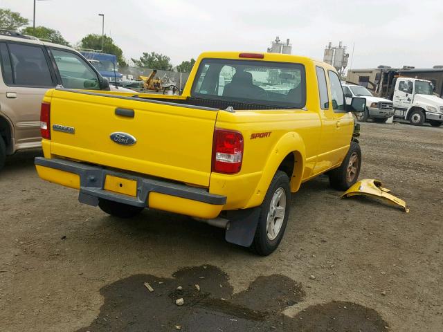 1FTYR14U26PA01002 - 2006 FORD RANGER SUP YELLOW photo 4