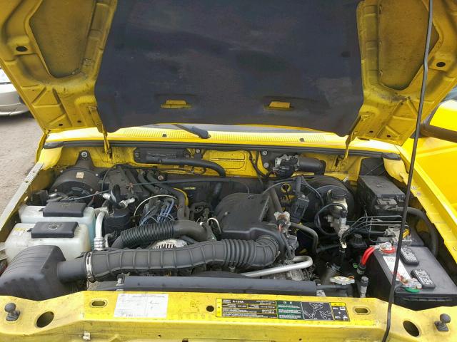 1FTYR14U26PA01002 - 2006 FORD RANGER SUP YELLOW photo 7