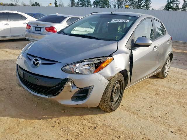 JM1DE1KZ0E0183394 - 2014 MAZDA MAZDA2 SPO GRAY photo 2