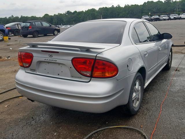 1G3NL52F44C209287 - 2004 OLDSMOBILE ALERO GL SILVER photo 4